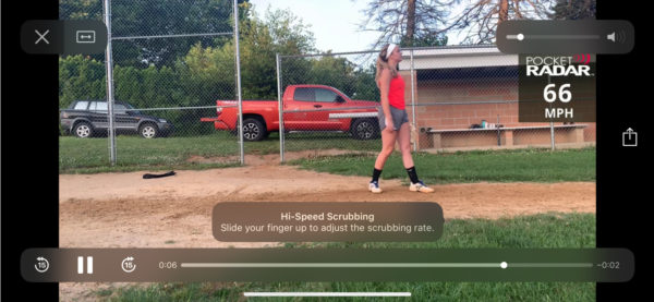 19 year-old pitching with radar